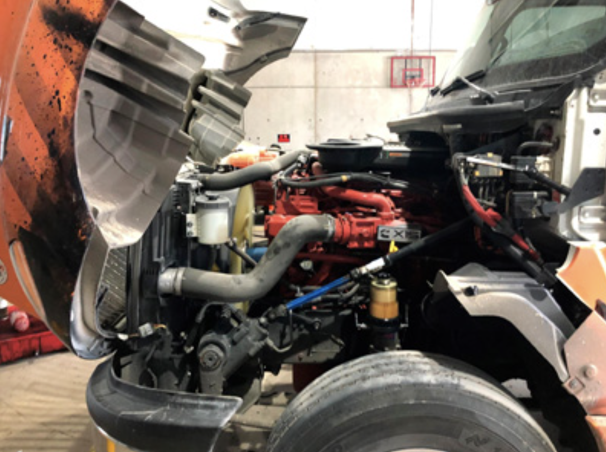 this image shows mobile truck engine repair in Las Vegas, NV