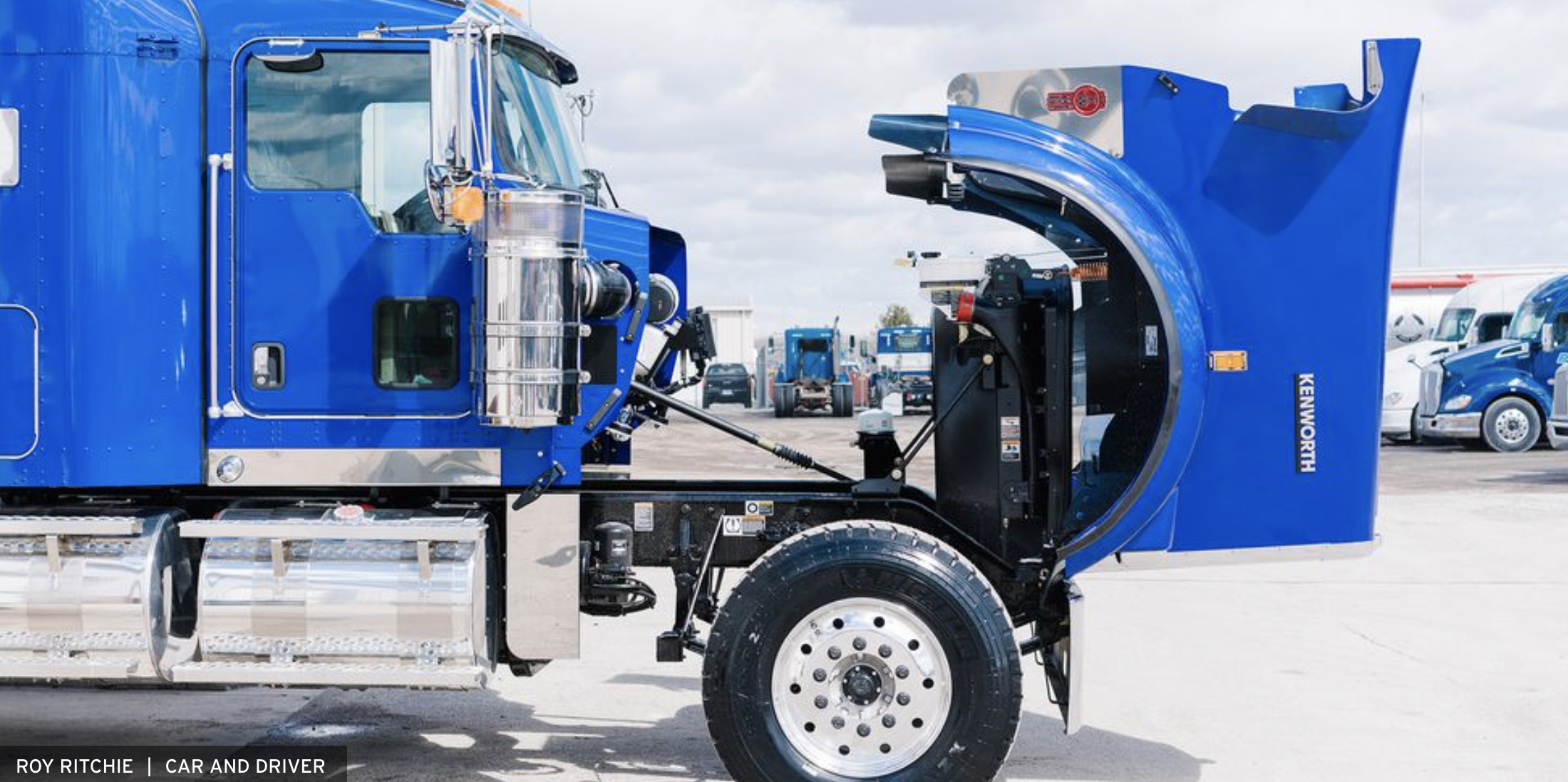 this image shows on-site truck repair in Boulder City, NV